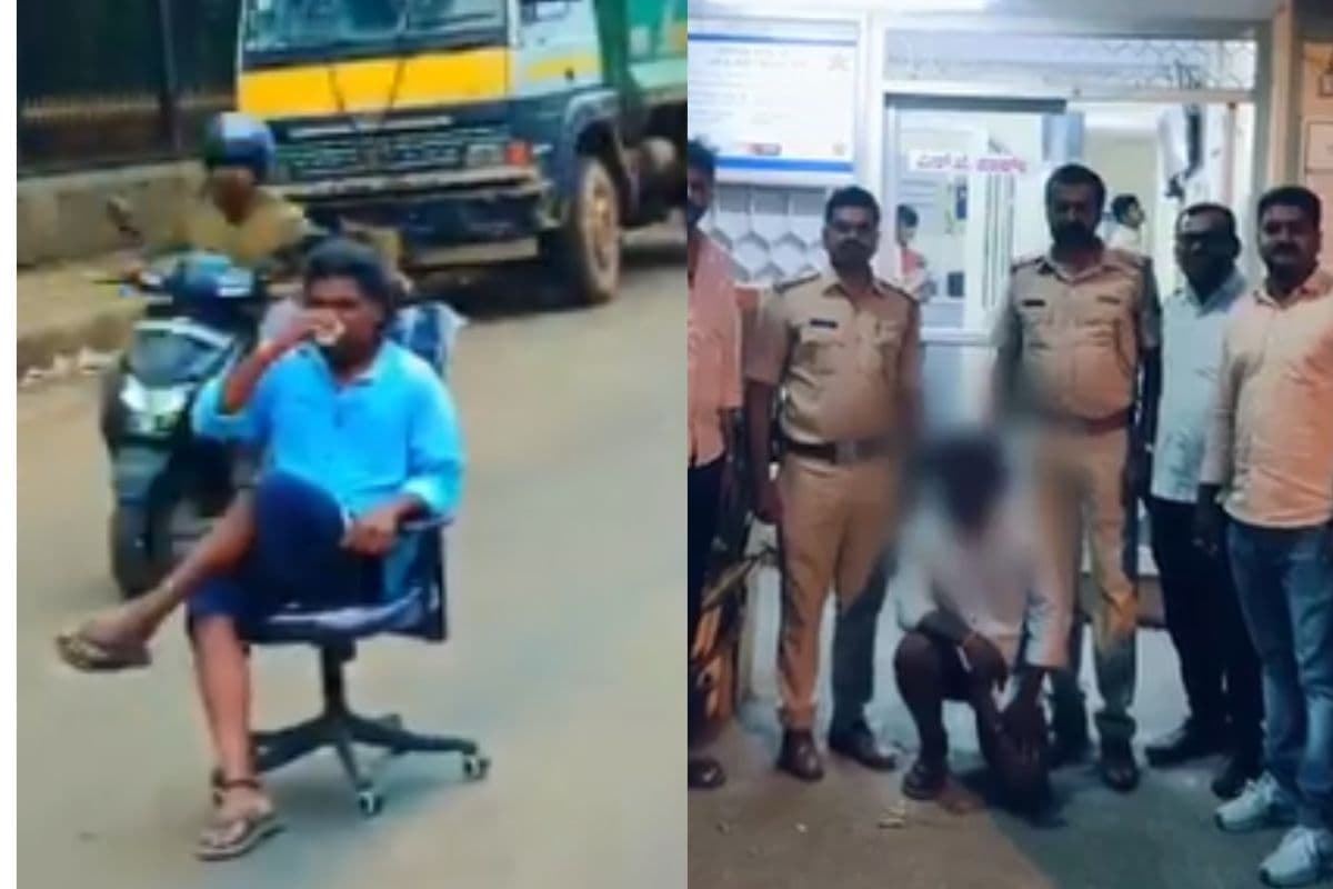 बीच सड़क पर कुर्सी लगाकर चाय पी बन रहा था हीरो, पुलिस ने की ऐसी कुटाई बन गया जीरो