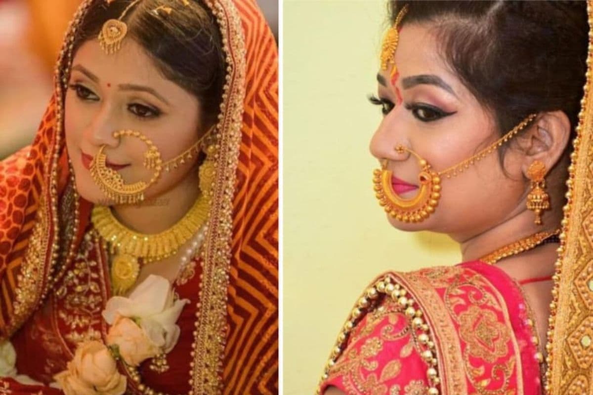 Bridal Golden Nath Designs Bridal Golden Nath Designs