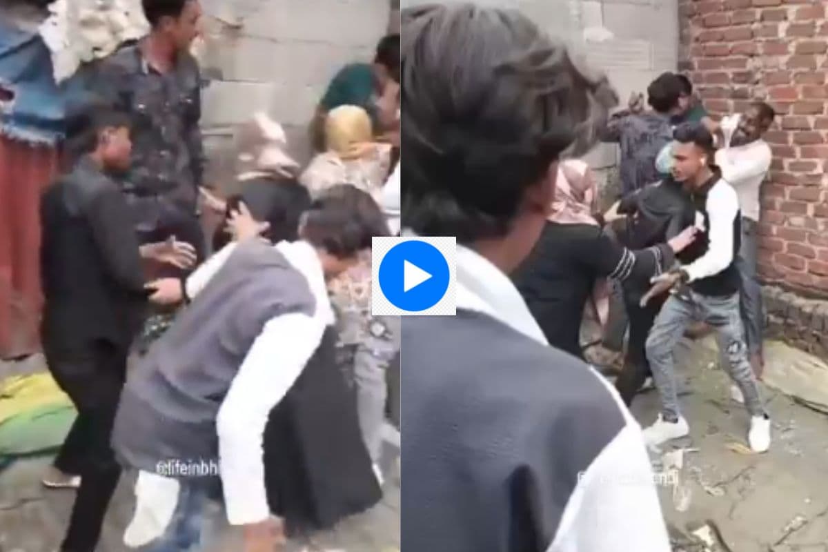 Viral Video: भयंकर मारपीट के बीच धड़ाम से गिर गई छत, दिल दहला देगा यह वीडियो