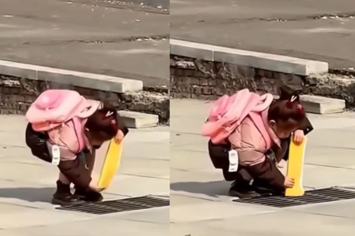 Viral Video: गटर में किताब, चेहरे पर मुस्कान, वीडियो देख कहेंगे वाह रे बचपना तुझे सलाम 