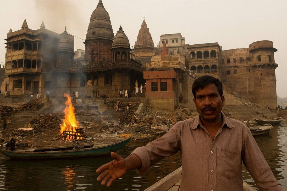 dead bodies cremation in Varanasi