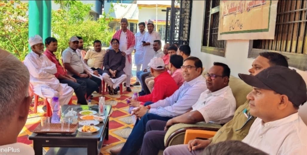 आमस के बैदा में ईद मिलन का आयोजन, सैकड़ों लोग हुए शामिल