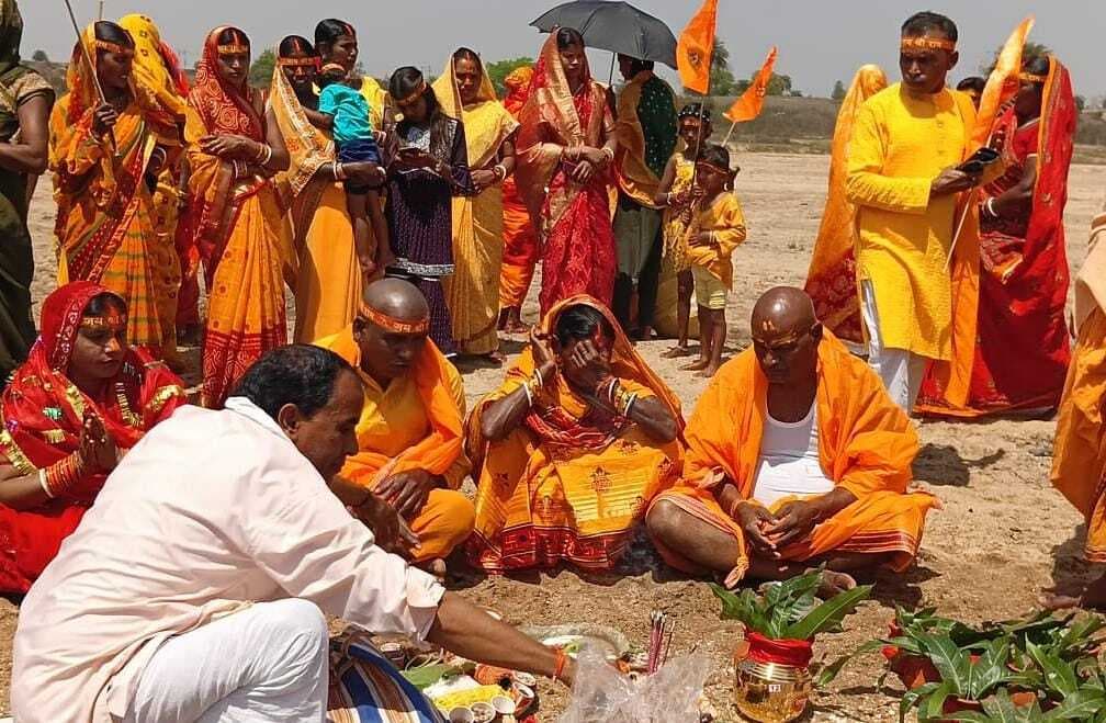 प्राण प्रतिष्ठा को लेकर निकाली गयी भव्य कलश यात्रा