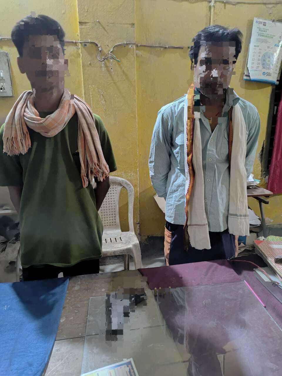 देसी पिस्टल व चार कारतूस के साथ दो युवक गिरफ्तार