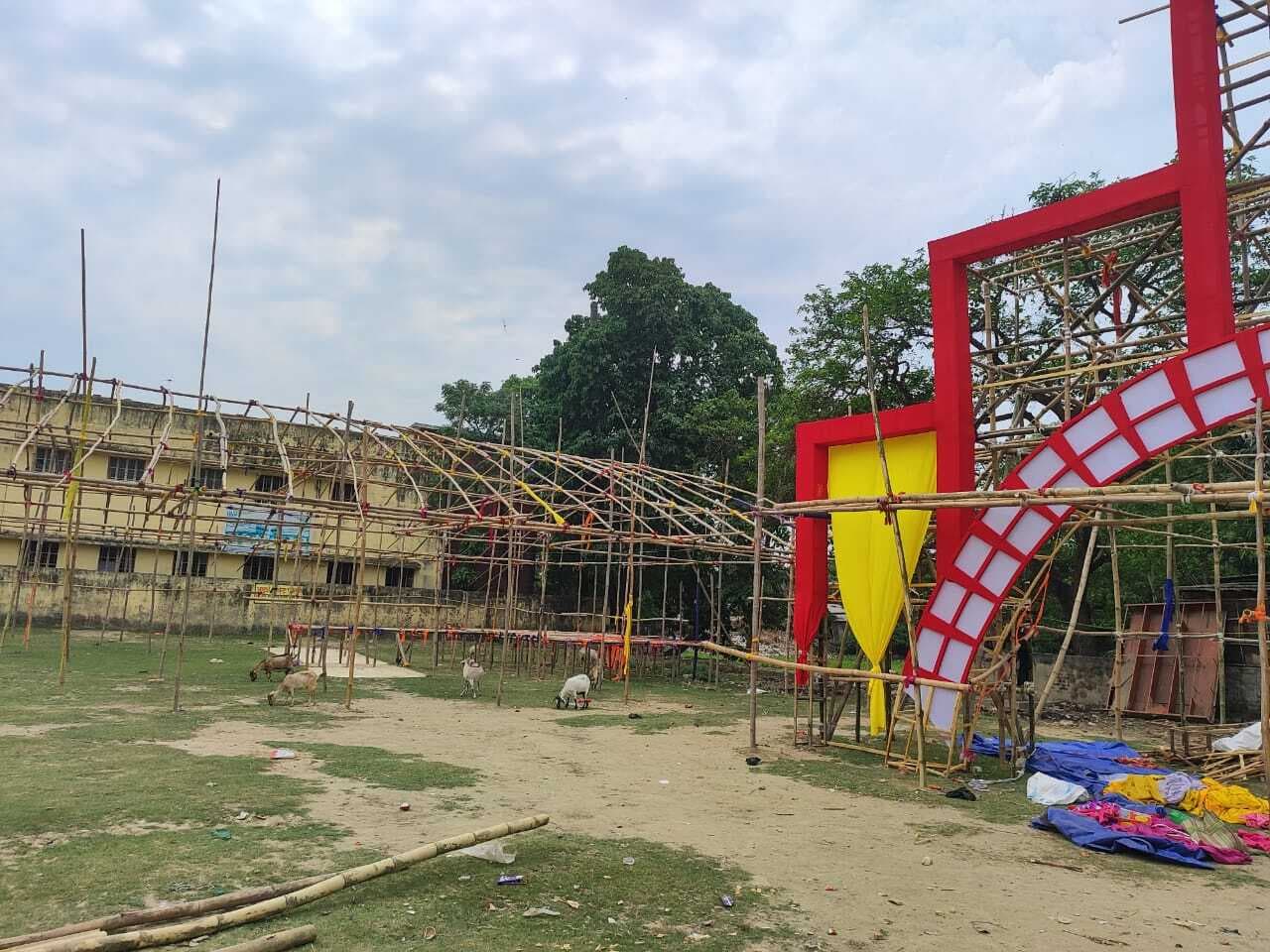 सालमारी में हनुमान जयंती महोत्सव की तैयारी जोरों पर