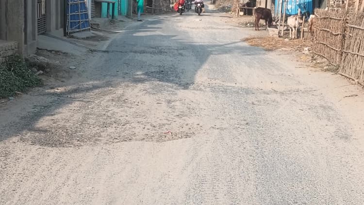 जर्जर सड़क से ग्रामीण परेशान, निर्माण कराने की मांग