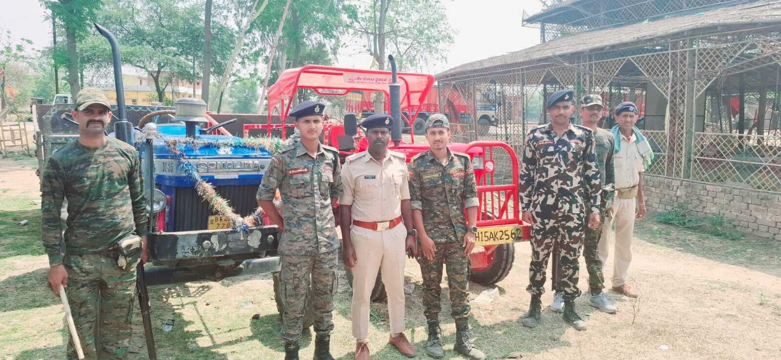 अवैध बालू लदे दो ट्रैक्टर जब्त, मामला दर्ज