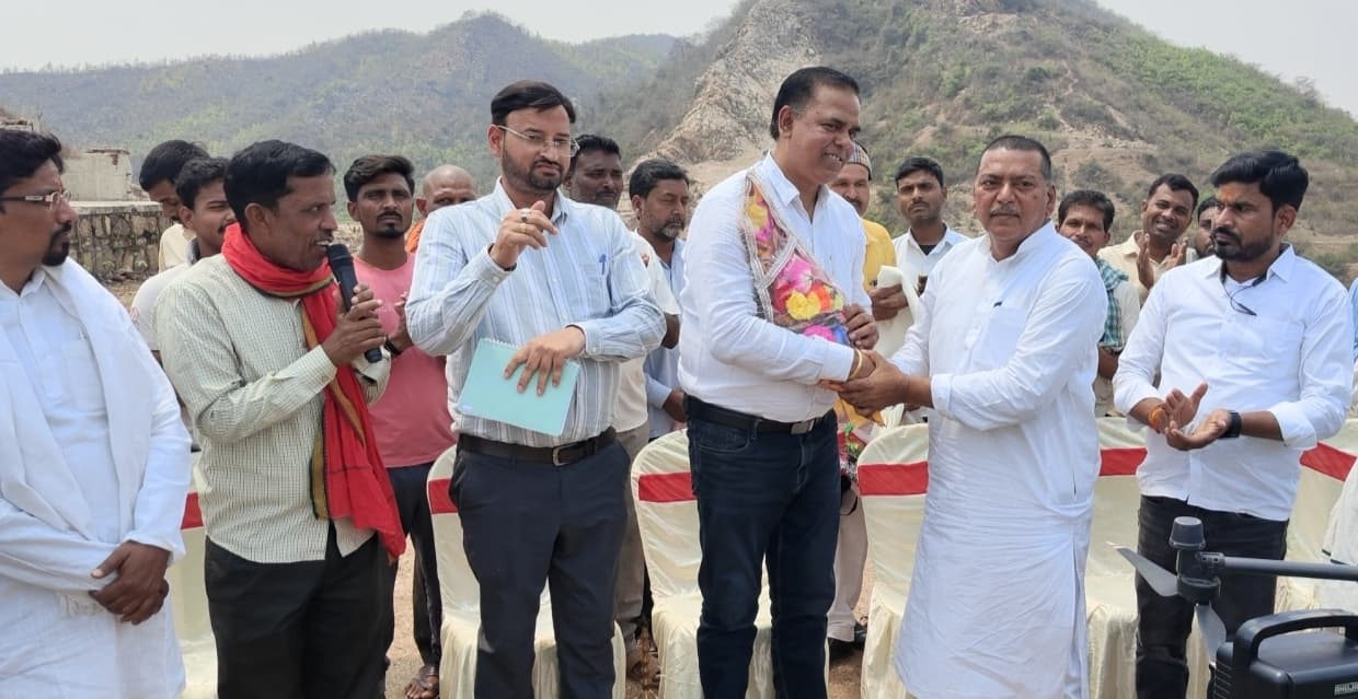 बरनार जलाशय निर्माण स्थल के समीप प्री कंस्ट्रक्शन एक्टिविटी का शुभारंभ