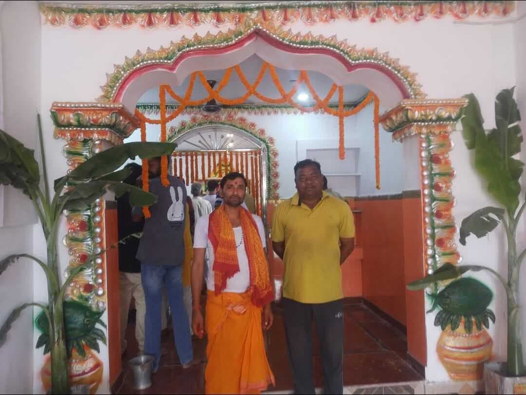 हनुमान मंदिर में वैदिक रीति-रिवाज से हुई प्राण-प्रतिष्ठा