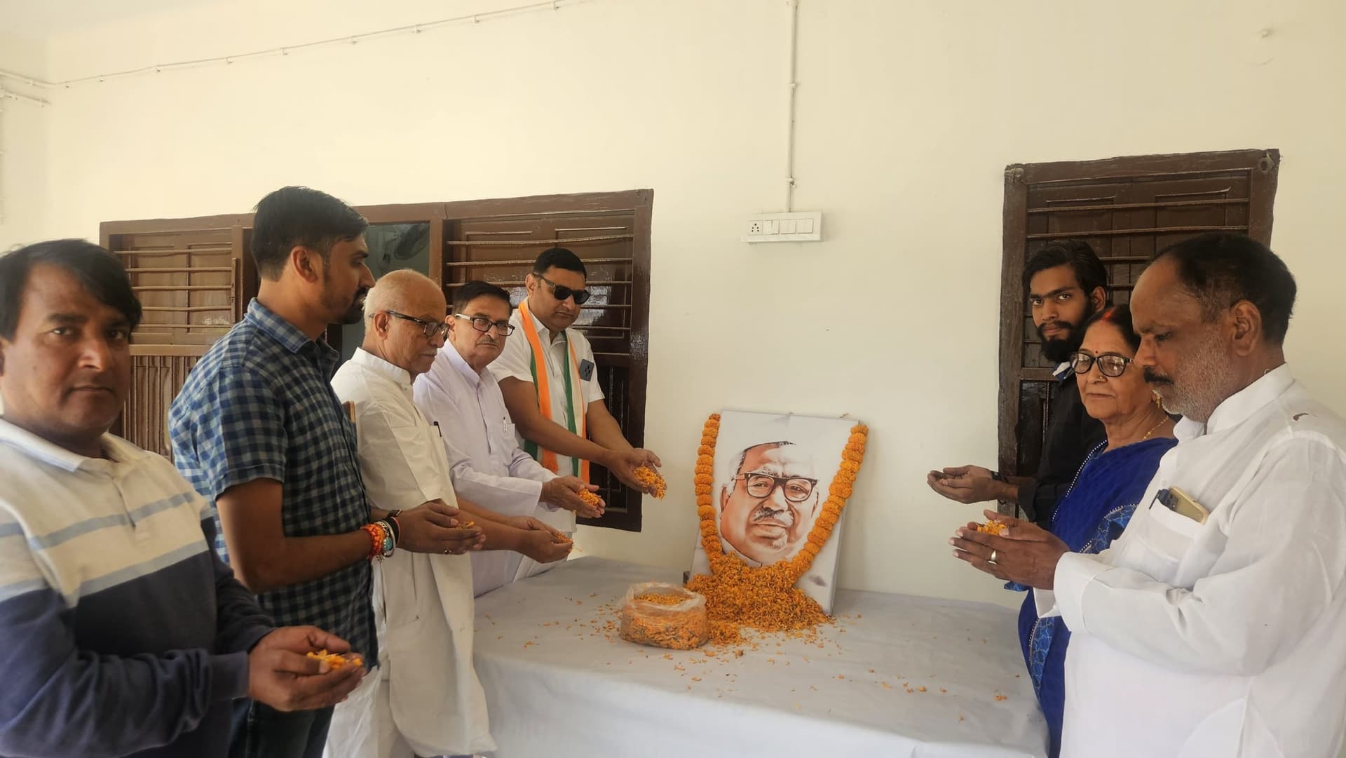 Motihari:जगजीवन राम जी की जयंती पर कांग्रेसजनों ने दी श्रद्धांजलि