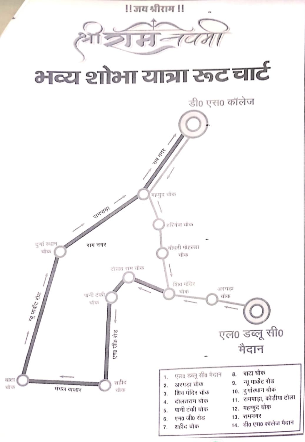 रामनवमी: शोभा यात्रा को लेकर एलर्ट मोड में जिला प्रशासन