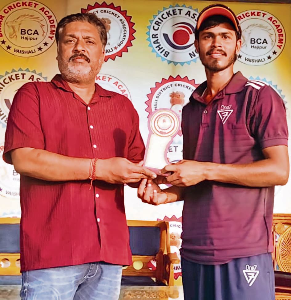 hajipur news. क्वांटम सीरीज के उद्घाटन मैच में मुजफ्फरपुर अंडर-19 टीम की जीत