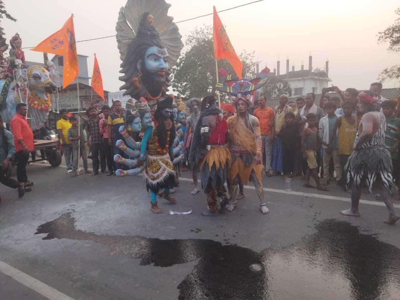 रामजन्मोत्सव के मौके पर निकाली गयी जूलूस, मनमोहक झांकी ने लोगों का जीता दिल