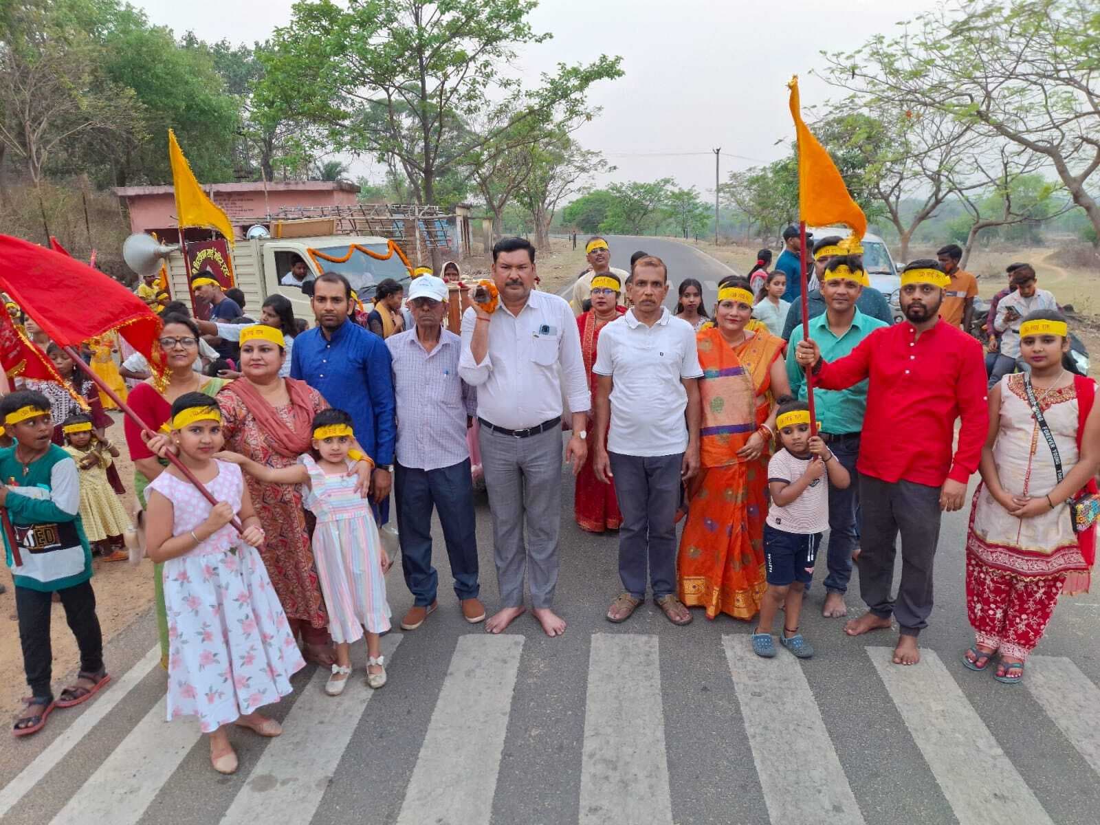 साईंनाथ की निकली पालकी यात्रा, उमड़ी भीड़