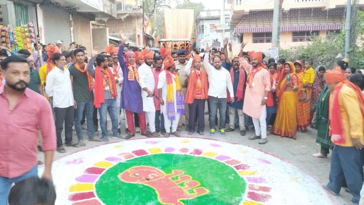 Ram Navami news from Samastipur:रामनवमी के अवसर पर निकली भव्य शोभा यात्रा