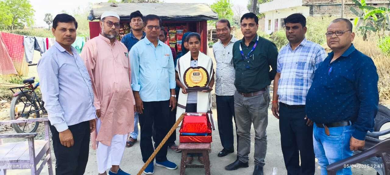 Education news from Samastipur:एसबीआई ने साक्षी के घर पहुंच खोला बचत खाता