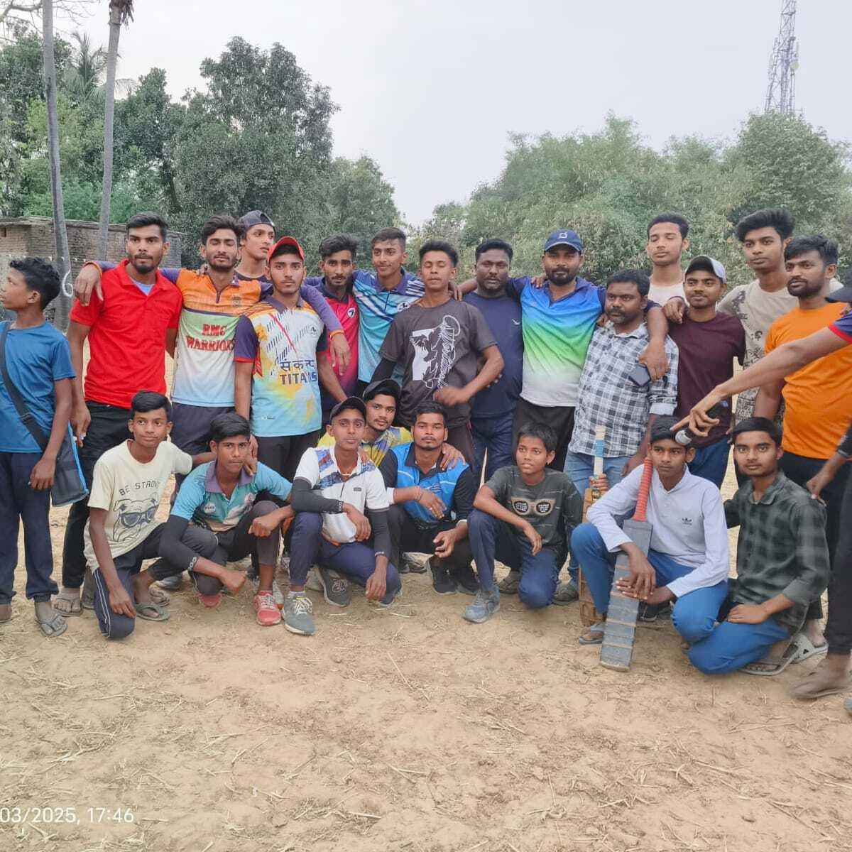 Bhagalpur news क्रिकेट मैच राक स्टार व रवि इलेवन टीम विजयी