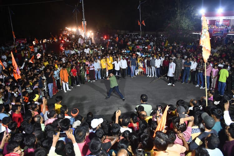 Bokaro News : एक ही नारा-एक ही नाम, जय श्रीराम-जय श्रीराम...