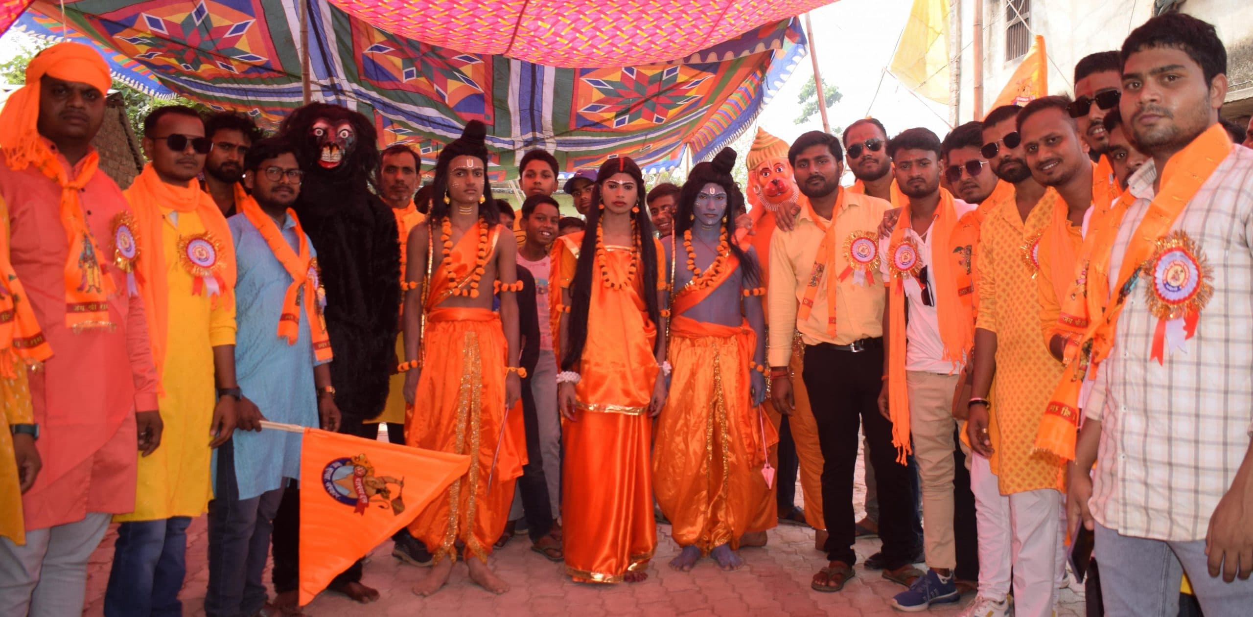 श्री राम-जानकी, लक्ष्मण, जामवंत की झांकी रहा आकर्षण का केंद्र