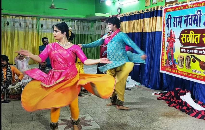 हे दुःख भंजन, मारुती नंदन, सुन लो मेरी पुकार... पर भाव नृत्य ने श्रद्धालुओं को किया भाव विभोर