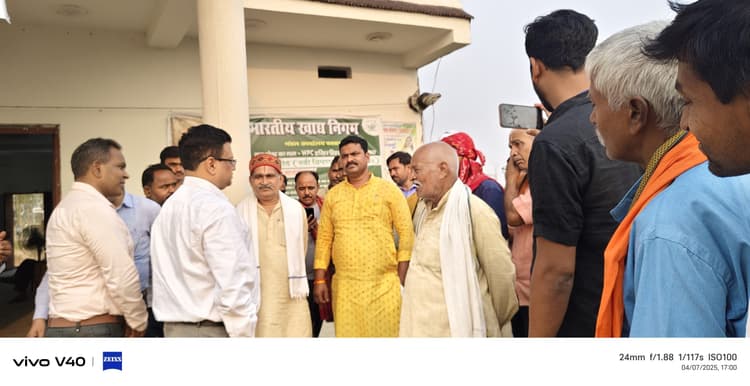 एफसीआइ के कार्यकारी निदेशक ने गेहूं की खरीद का लिया जायजा