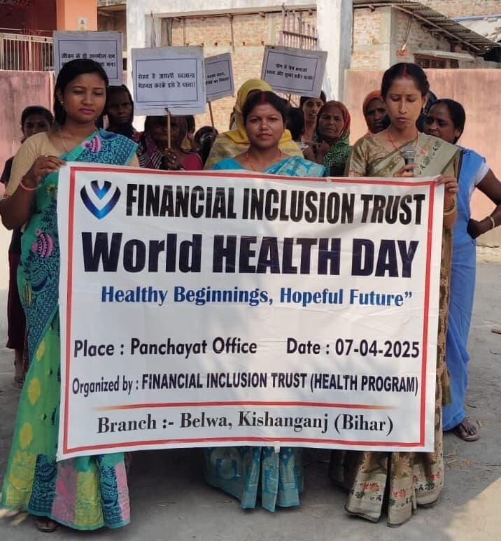 बेलवा में  अच्छे स्वास्थ्य के प्रति लोगों को किया जागरूक