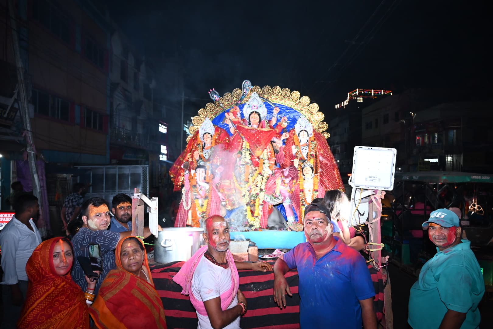 deoghar news : खोइछा भरकर मां दुर्गा काे दी विदाई, प्रतिमा विसर्जित