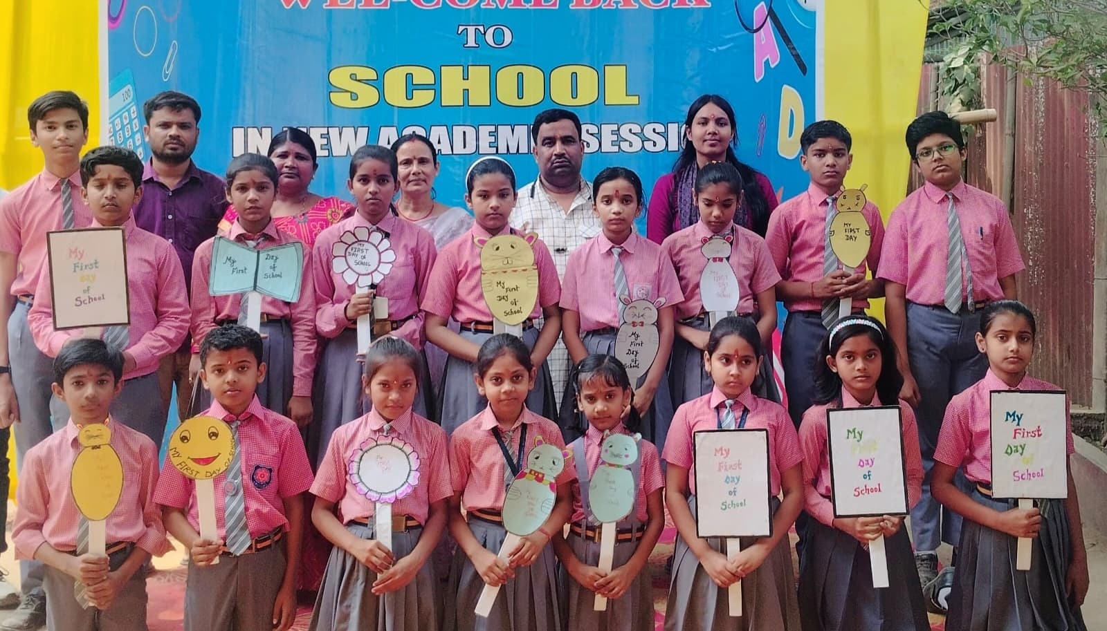 नेशनल पब्लिक स्कूल में नये सत्र में बच्चों का किया गया स्वागत