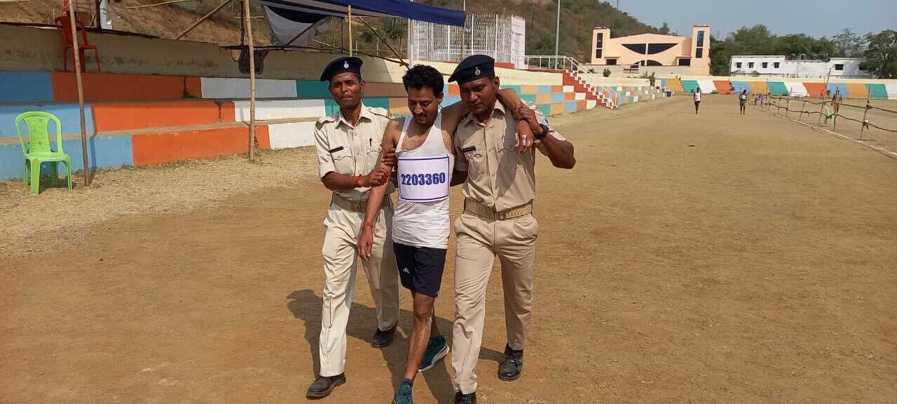 चौकीदार नियुक्ति के लिए शारीरिक जांच में तीसरे दिन 132 अभ्यर्थी सफल