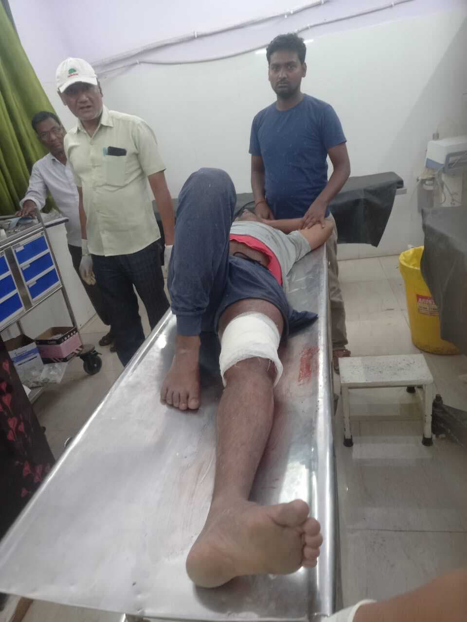 बाइकों की टक्कर में दो घायल