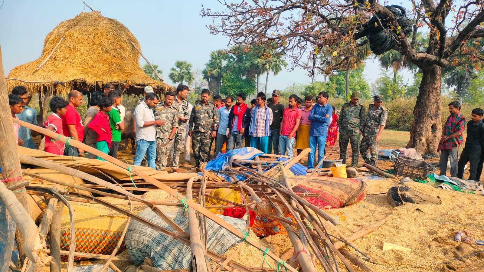 झोपड़ी में सो रही महिला को हाथियों ने कुचल कर मार डाला