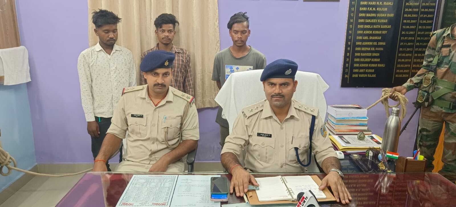 हत्या के तीन आरोपी गिरफ्तार, जेल