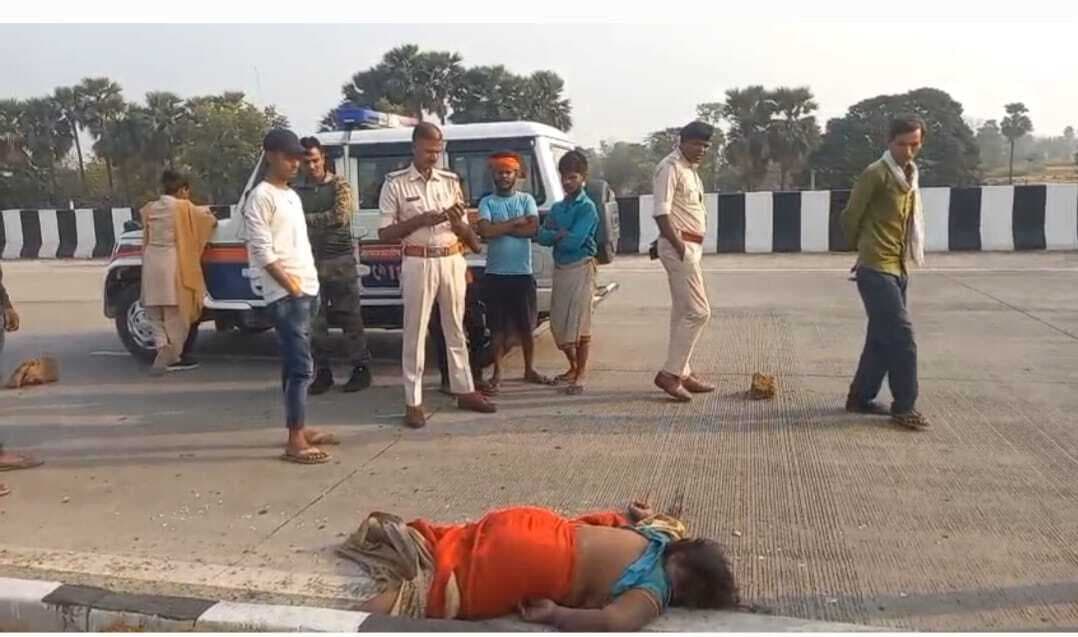 सड़क हादसे में महिला की गयी जान, पुलिस पहचान में जुटी