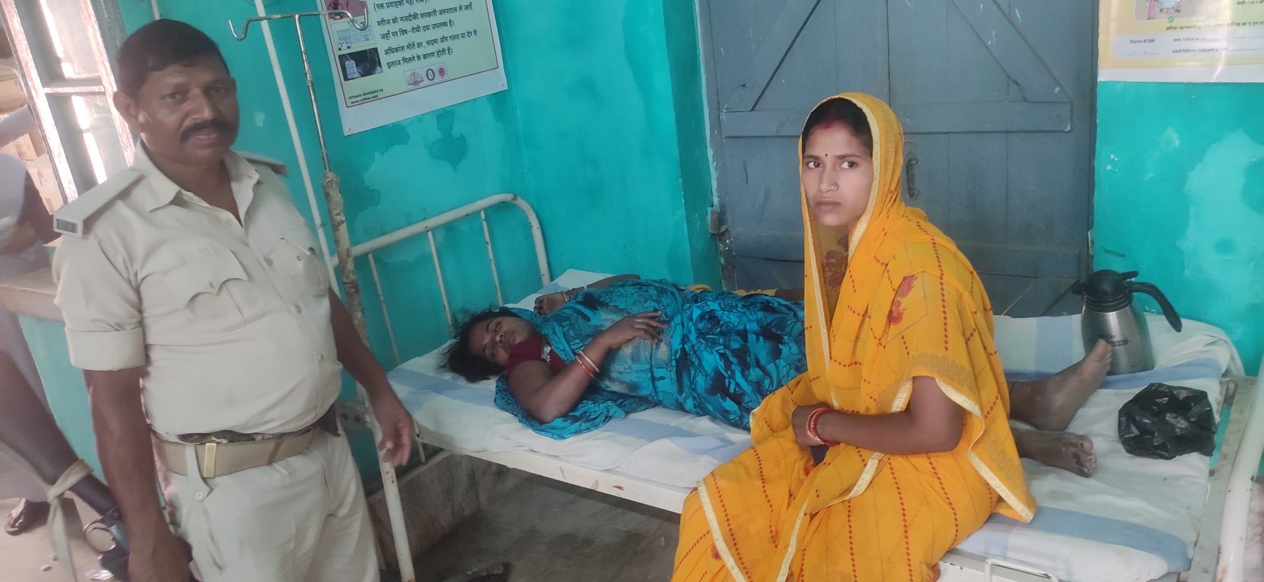 जावे गांव में पड़ोसी की पिटाई से महिला बेहोश, रेफर .