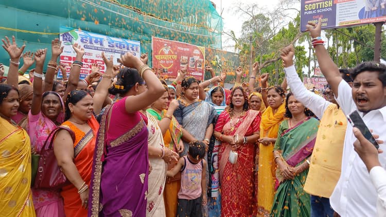 नारी शक्ति रथ का अररिया में हुआ भव्य स्वागत