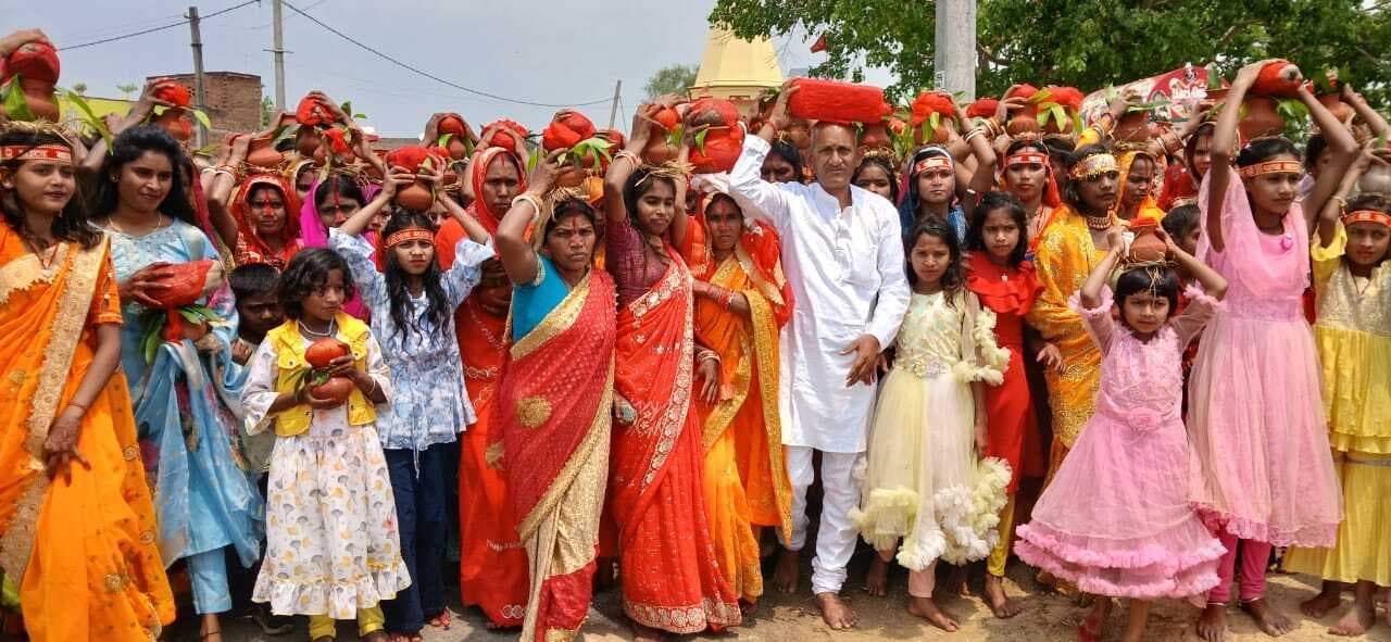 कलश यात्रा के साथ मोहनी गांव में राम कथा शुरू