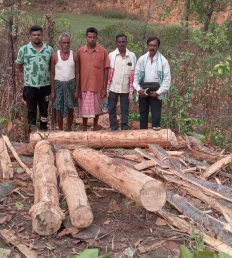 Bokaro News : कसमार के खुदीबेड़ा जंगल से अवैध लकड़ी बरामद