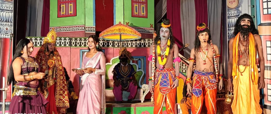 पारसी शैली में सीता स्वयंवर नाटक का किया गया मंचन