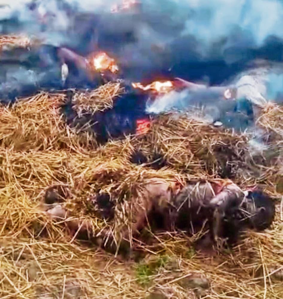 Jehanabad : अगलगी की घटना में पांच बीघा गेहूं की फसल जलकर हुई राख