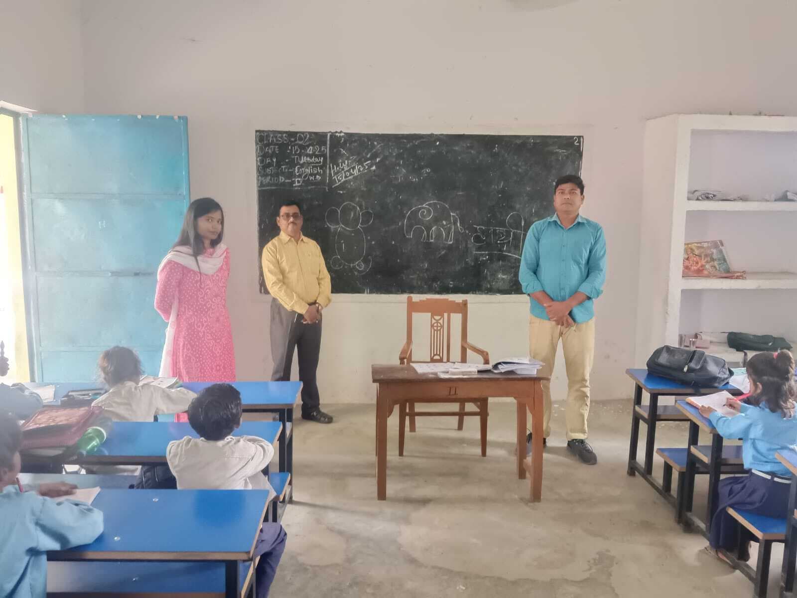 माध्यमिक विद्यालय बारा का डीपीओ ने किया औचक निरीक्षण