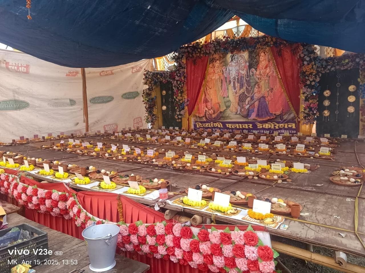 कालीपाथर में आयोजित श्रीमद्भागवत कथा का समापन