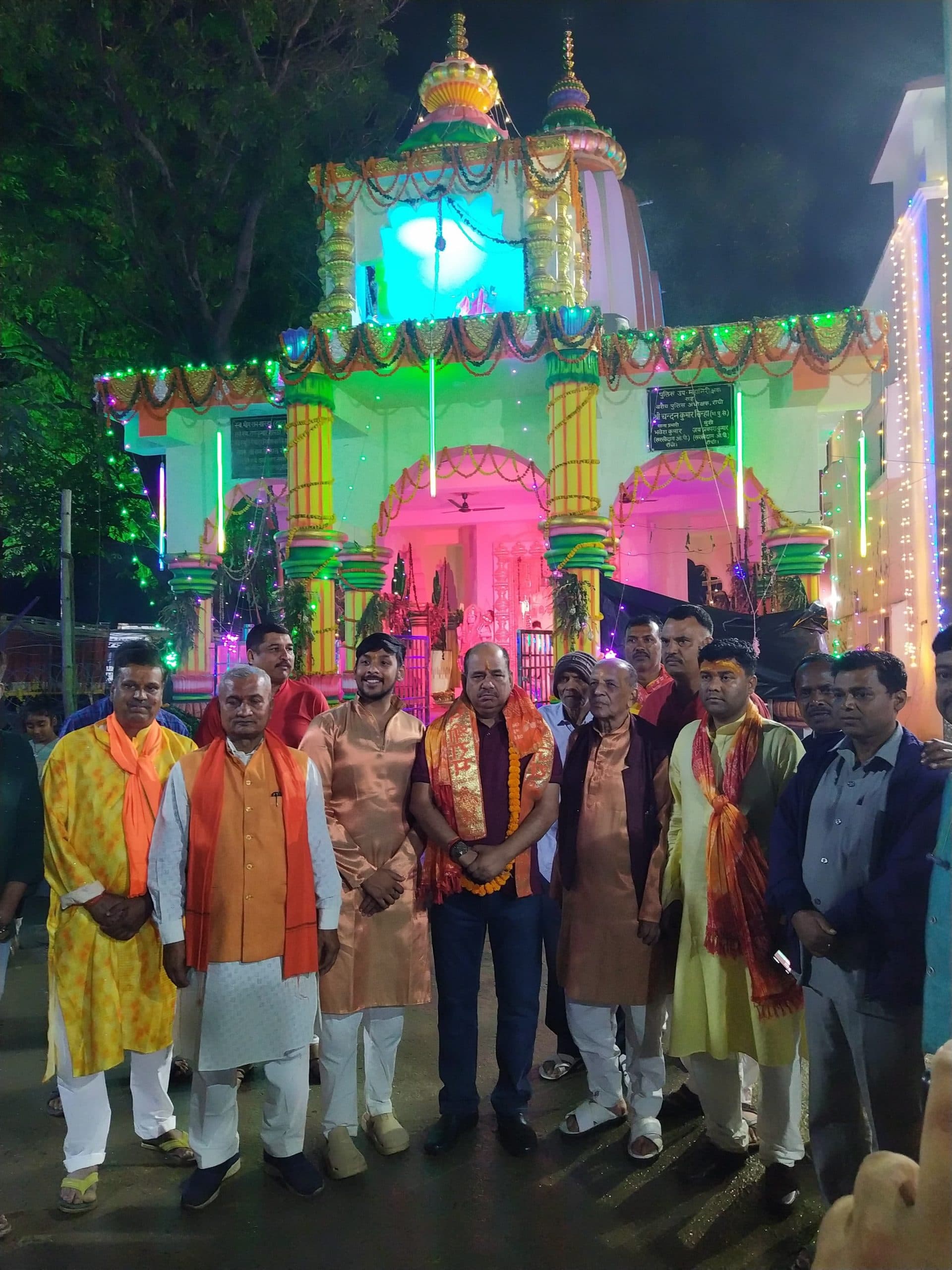 खरसीदाग ओपी में प्रतिमा की हुई प्राण प्रतिष्ठा