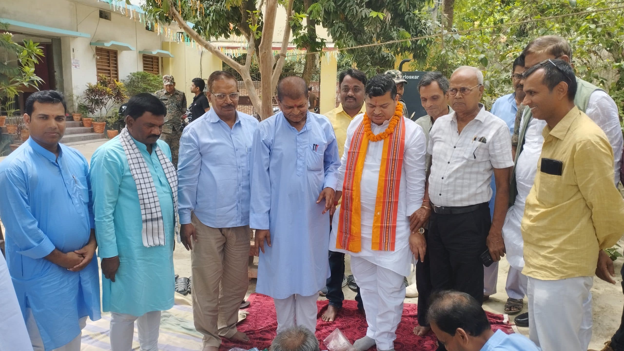 Samastipur News:मंत्री ने किया सरस्वती शिशु मंदिर में नये भवन का शिलान्यास