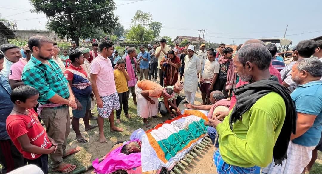 पुलिस अवर निरीक्षक के असामयिक मौत से शोक से दहल उठा खेरिया गांव