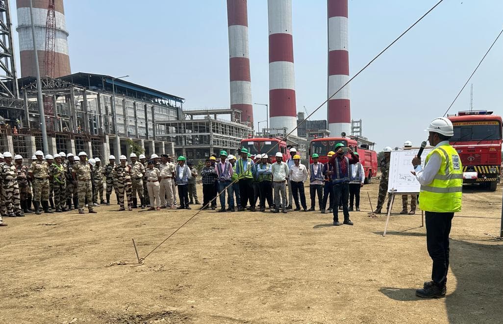 Aurangabad News : एनटीपीसी नवीनगर में सुरक्षा अभ्यास का आयोजन