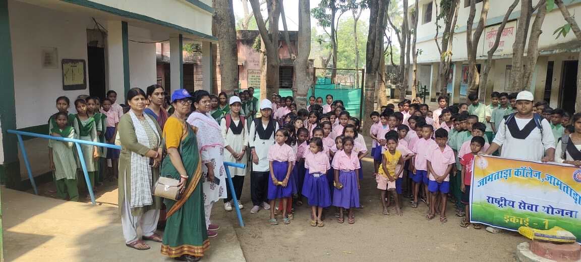 एनएसएस ने चलाया पोषण पखवारा जागरुकता अभियान