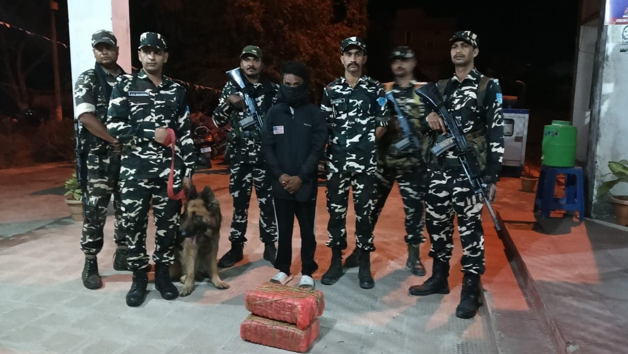 10.500 किलोग्राम गांजा के साथ नेपाली तस्कर गिरफ्तार