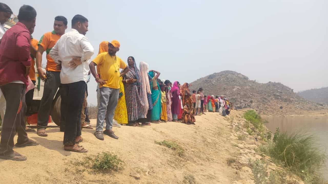हथिया पत्थर डैम में डूबने से एक व्यक्ति की मौत
