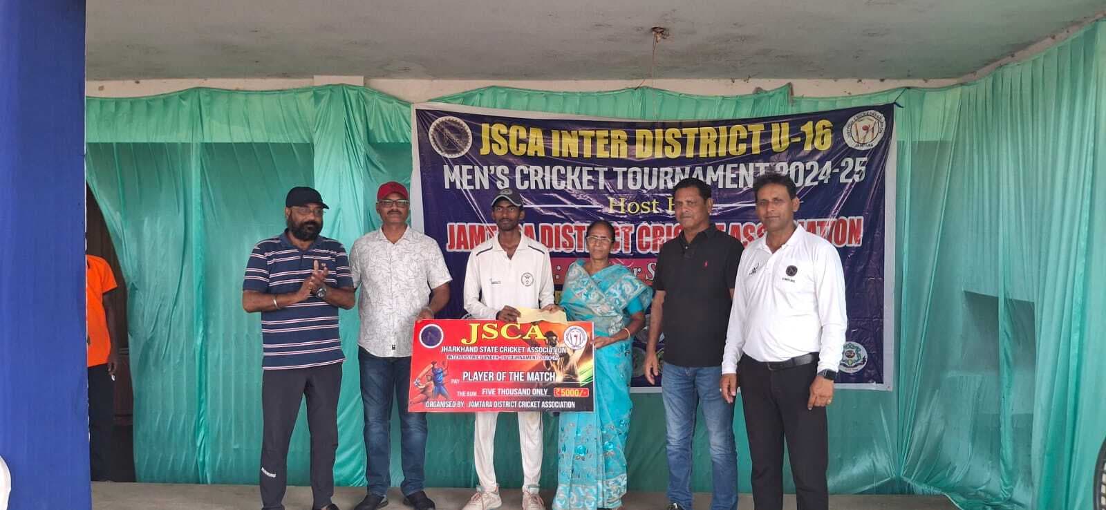 धनबाद ने क्वार्टर फाइनल में सिमडेगा को एक विकेट से  हराया