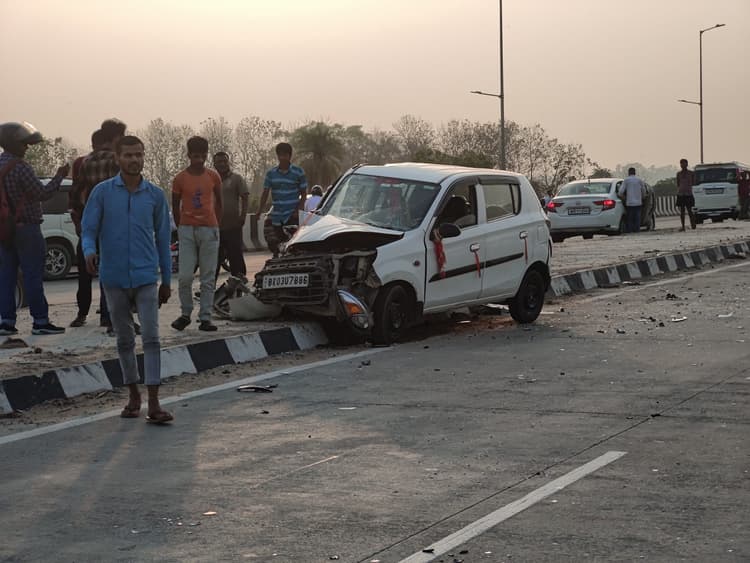 बिहटा-परेव फोरलेन पर दो दुर्घटनाओं में छह लोग जख्मी